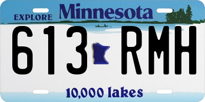 MN license plate 613RMH