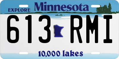 MN license plate 613RMI