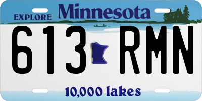 MN license plate 613RMN
