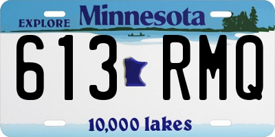 MN license plate 613RMQ