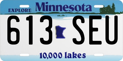 MN license plate 613SEU