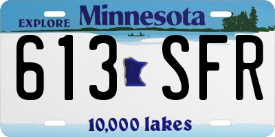 MN license plate 613SFR