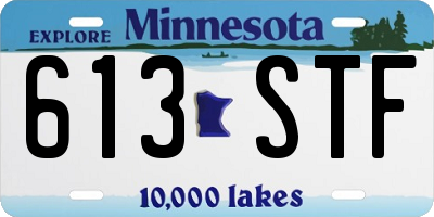 MN license plate 613STF