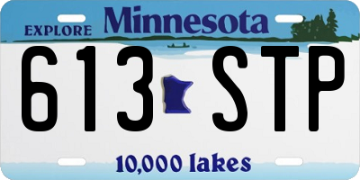 MN license plate 613STP