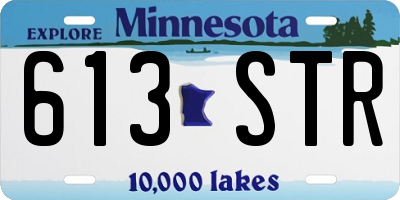 MN license plate 613STR