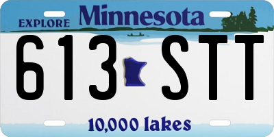 MN license plate 613STT