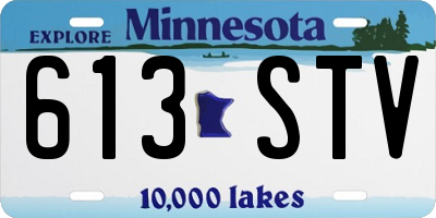 MN license plate 613STV