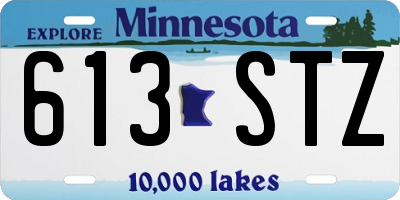 MN license plate 613STZ