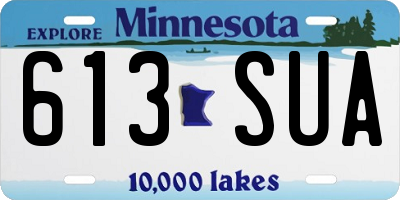 MN license plate 613SUA