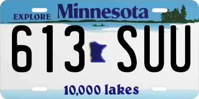 MN license plate 613SUU