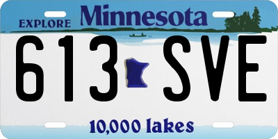 MN license plate 613SVE