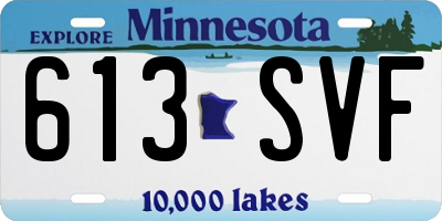 MN license plate 613SVF