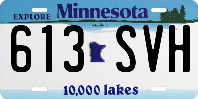 MN license plate 613SVH