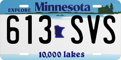 MN license plate 613SVS