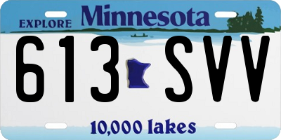 MN license plate 613SVV