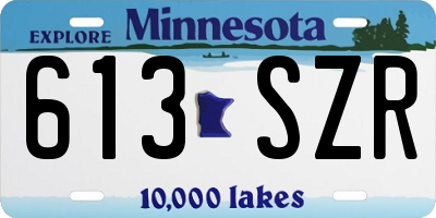 MN license plate 613SZR