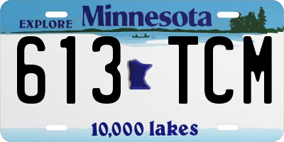 MN license plate 613TCM