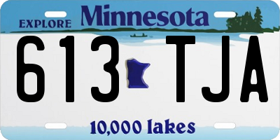 MN license plate 613TJA