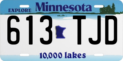 MN license plate 613TJD