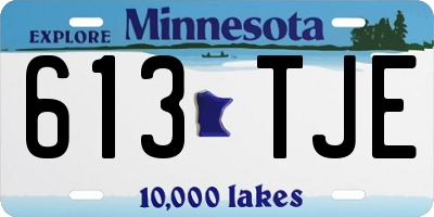 MN license plate 613TJE