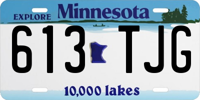 MN license plate 613TJG