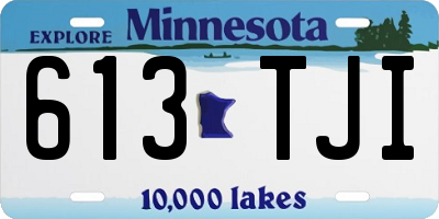 MN license plate 613TJI
