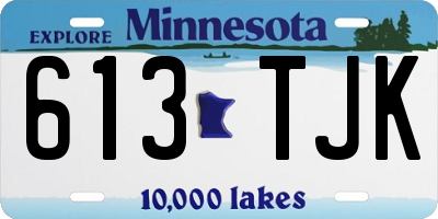 MN license plate 613TJK