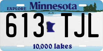 MN license plate 613TJL
