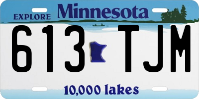 MN license plate 613TJM