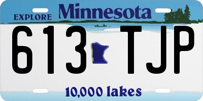 MN license plate 613TJP
