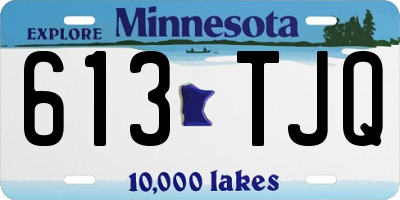 MN license plate 613TJQ