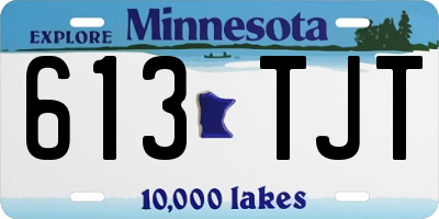 MN license plate 613TJT