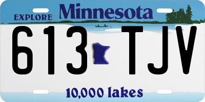 MN license plate 613TJV
