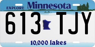 MN license plate 613TJY