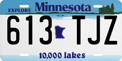 MN license plate 613TJZ
