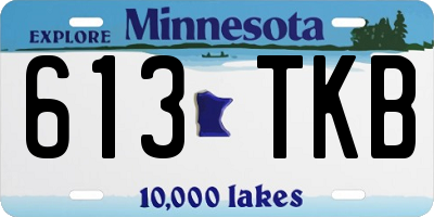 MN license plate 613TKB