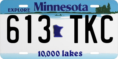 MN license plate 613TKC