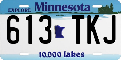 MN license plate 613TKJ
