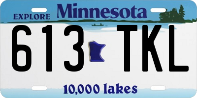 MN license plate 613TKL