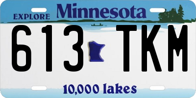 MN license plate 613TKM