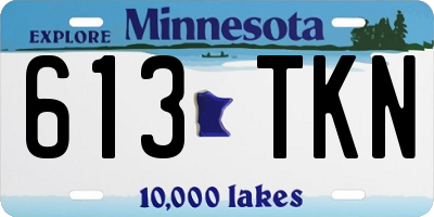 MN license plate 613TKN