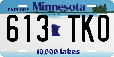 MN license plate 613TKO