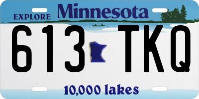 MN license plate 613TKQ