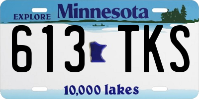 MN license plate 613TKS
