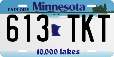 MN license plate 613TKT