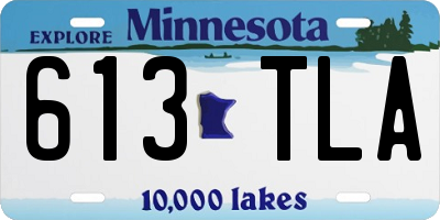 MN license plate 613TLA