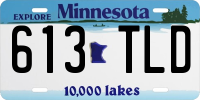 MN license plate 613TLD