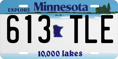 MN license plate 613TLE