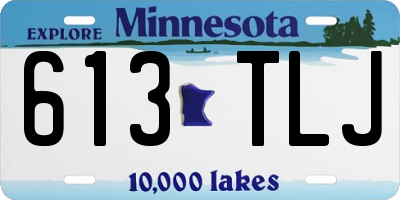 MN license plate 613TLJ