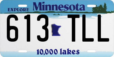 MN license plate 613TLL